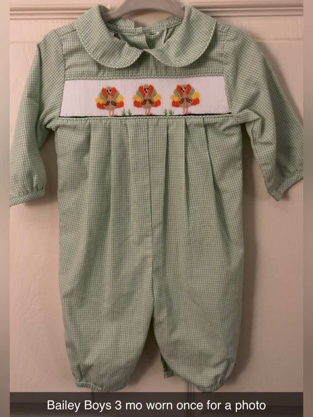 Bailey Boys Thanksgiving Smock JonJon